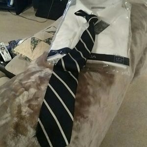 Bert Pulitzer striped Navy & White Tie